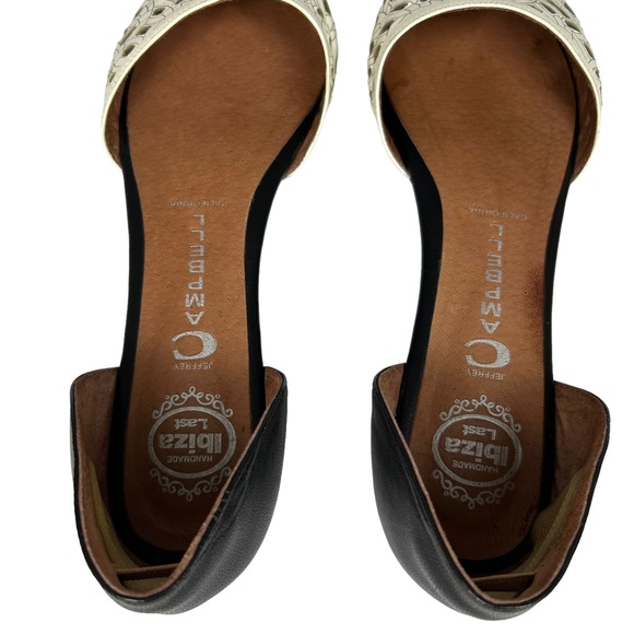 Jeffery Campbell Black In Love Laser Cut D’orsay Flat 8.5 - Picture 6 of 9